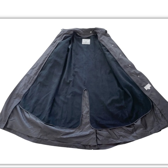 London Fog Black Button Up Trench Coat w/Removable Lining 10 Petite 10P - Picture 6 of 7